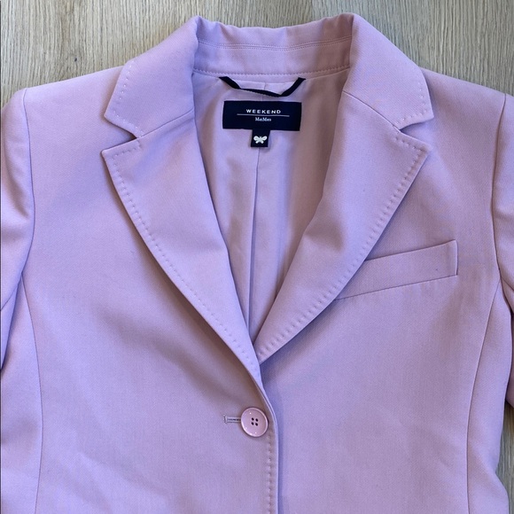 Weekend Max Mara Lavender Blazer Tailored Italian Designer Jacket - Picture 4 of 12